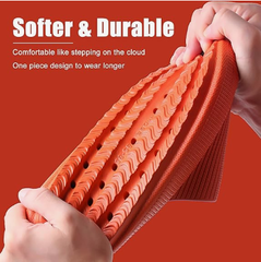 Cloud Slippers for Women and Men, Pillow House Slippers Shower Shoes Indoor Slides Bathroom Sandals, Ultimate Comfort, Lightweight, Thick Sole, Non-Slip, Easy to Clean orange(36-37)