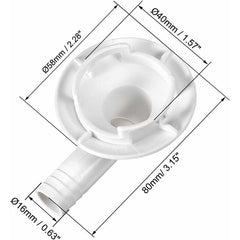 Air Conditioning Drain Hose Connector Elbow Fitting End Cap Condensate Drain Air Conditioner For Mini-Split Units And