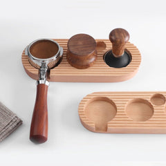 Espresso press holder - Espresso press holder - 58mm wooden coffee press holder - Espresso tools for kitchens, cafes and restaurants