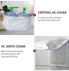 Air Conditioner Cover Outdoor Unit - Air Conditioner Protective Cover - Air Conditioning Covers - Universal Air Conditioner Protective Cover - 86x35x60cm - Waterproof - With Ventilation Flap - Protective Cover for Air Conditioning Main Unit - Air Conditio