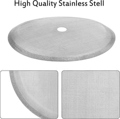 6 pieces - Coffee filter - Reusable - French Press replacement filters Mesh filters replacement - 10.2cm - silver - stainless steel