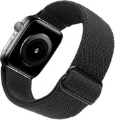 Compatible with Apple Watch Stretch Band Apple Watch 45mm 44mm 42mm Adjustable Sport Bracelet for Men and Women Black