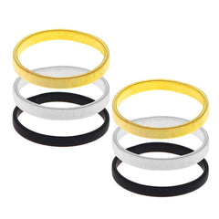 3 pairs of anti-slip sleeve holders, sleeve holders, elastic metal bracelets for long-sleeved shirts, to fix long sleeves, for waiters, women and