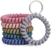 6PCS Stretchable Bracelet Keychain Wristlet - Compatible with Multi-Brand Key Fobs