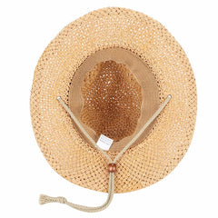Cowboy Straw Hat Wide Brim Summer Sun Hat for Women and Men