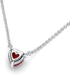 1 Pandora Timeless Red Heart Necklace