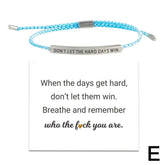 CTDWNT Inspirational Blue Bracelet for Women and Men