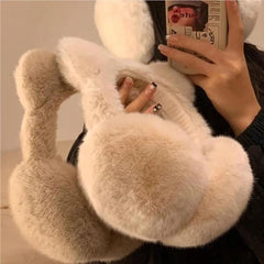 Earmuffs - 1 Piece - Soft Faux Fur Earmuffs - Adjustable Earmuffs - Warm Earmuffs - Earmuffs for Kids - Warming Earmuffs for Women and Girls (Pink)