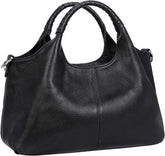Women's Shoulder Bag - Vintage Handbag - Vintage Handbag with Multiple Compartments - Everyday | Travel Bag - Versatile - Large Capacity - Commuter Bag - Tote Bag - Shoulder/Crossbody Bag - Black