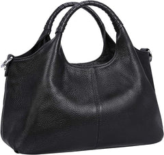 Women's Shoulder Bag - Vintage Handbag - Vintage Handbag with Multiple Compartments - Everyday | Travel Bag - Versatile - Large Capacity - Commuter Bag - Tote Bag - Shoulder/Crossbody Bag - Black