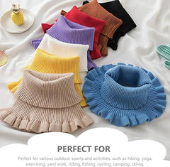 Neck Warmer - Faux Turtleneck - Knitted Warm Neck Warmer - Wearable for Everyday Use - Winter Essential for Women (Yellow)