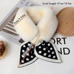 Warm scarf for autumn and winter - Soft and comfortable women's scarf with dotted pattern - Fashionable and versatile winter scarf for everyday use(Grey)