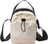 Women's shoulder bag - casual bag - adjustable canvas bag with drawstring - suitable for daily commuting and travel.(White)