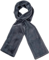 Scarf with Concealed Zipper Pocket - Secure Storage Pocket for Keys & Cards - Downy Soft & Warm - Gray
