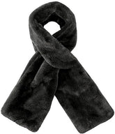 Scarf with Concealed Zipper Pocket - Secure Storage Pocket for Keys & Cards - Downy Soft & Warm - Black
