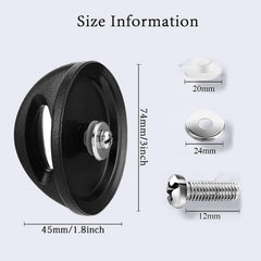 Pot Lid Handle Replacement Knob, Universal Pan Lid Holding Handle Compatible with Rival, for Kitchen Cookware Casserole Glass Saucepan, Black
