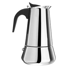 2 Cup Stove Top Coffee Maker Stainless Steel Mocha Espresso Latte Percolator Pot, 15x7.8cm Silver