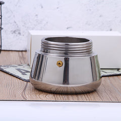 2 Cup Stove Top Coffee Maker Stainless Steel Mocha Espresso Latte Percolator Pot, 15x7.8cm Silver