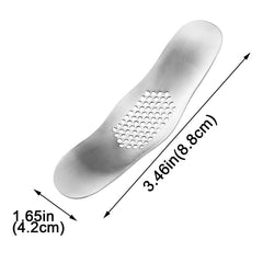 Stainless Steel Garlic Press Mincer Rocker, 1 Pack Garlic Crusher Peeler Grater for Kitchen, Garlic and Ginger Grater Tool