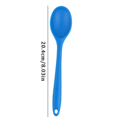 1 Piece Heat-Resistant Silicone Feeding Spoon, Soft Small Mixing Spoon for Baby Food, Yogurt and Everyday Kitchen Use, Green