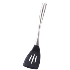 1 Pcs Silicone Spatula with Stainless Steel Handle, Non-Stick Heat-Resistant Kitchen Turner for Cooking Baking Frying