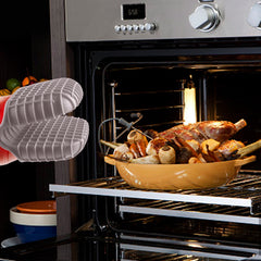 1Pc Mini Silicone Oven Mitts Heat Insulation Oven Gloves for Kitchen Cooking and Baking