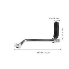 1 Set Motorcycle Gear Shift Lever Metal Shifter Pedal with Rubber Grip, 7.27x3.73x0.79in
