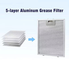 Cooker Hood Filter Mesh Vent Filter for Extractor Fan Range Hood, 294mm x 250mm