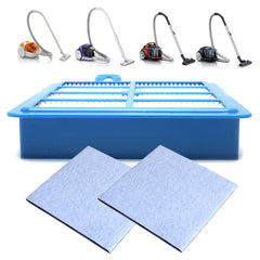 3 Pack Vacuum Cleaner HEPA Filter and Felt Pads Set Replacement Compatible with Z3347 ZUA3840 FC9088 FC9083 FC9087