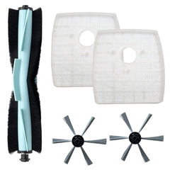 5 Pcs Robot Vacuum Cleaner Accessories Kit Compatible with SilverCrest M690 WAP W310, Main Brush Side Brush Filter