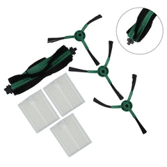 Vacuum Cleaner Replacement Parts Kit Compatible with Roomba Combo Essential Y0140 Y0110 Y0112 Q0120, 1 Main Brush 3 Side Brushes 3 Filters