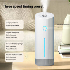 USB Powered Waterless Aroma Diffuser, 50 mL Adjustable Scent Machine with Timer and LED Display for Bedrooms, White