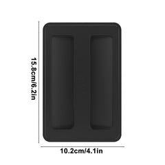 Silicone Toaster Cover, Heat Resistant Two Slice Wide Slot Dust Cover for Most Toasters, Easy to Wipe Clean, Black