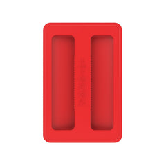 Silicone Toaster Cover, Heat Resistant Two Slice Wide Slot Dust Cover for Most Toasters, Easy to Wipe Clean, Red