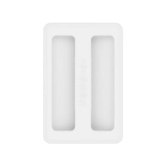 Silicone Toaster Cover, Heat Resistant Two Slice Wide Slot Dust Cover for Most Toasters, Easy to Wipe Clean, White