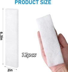 12 Pcs Replacement Odor Erase Air Filters Compatible with Instant Vortex Plus 6QT Air Fryer with ClearCook, White