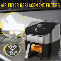 12 Pcs Replacement Odor Erase Air Filters Compatible with Instant Vortex Plus 6QT Air Fryer with ClearCook, White
