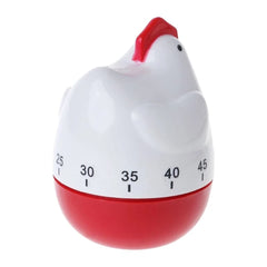 Chicken Kitchen Timer, Mechanical Countdown Cooking Alarm for Baking Eggs Kids Chef Reminder 60 Minutes Manual Wind Up