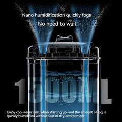 Humidifiers Air Humidifier 1.5L Large Capacity Double Nozzle Diffuser for Home Portable USB Humidifiers for Bedroom