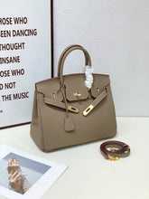 2025- Euro-american Elegant Crocodile Leather Handbag Bag - Birkin 25, ivory tint,palladium Hardware