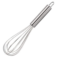 8 Inch Mini Stainless Steel Manual Hand Whisk Handheld Egg Beater Mixer Household Kitchen Utensil for Whipping Cream Egg Stirring Cake Baking