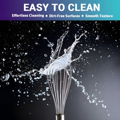 8 Inch Mini Stainless Steel Manual Hand Whisk Handheld Egg Beater Mixer Household Kitchen Utensil for Whipping Cream Egg Stirring Cake Baking