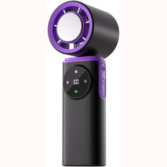 Portable Handheld Fan with Ice Cooling, 199 Speed Settings, 6000mAh Rechargeable Battery, LED Display, Foldable, USB-C Charging, for Home Office Travel Outdoor Use