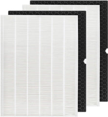 116130 Filter H HEPA Replacement Compatible with Winix 5500-2 Plasmawave Air Purifier and Winix AM80 Air Purifier - 2 HEPA and 2 Activated Carbon Filters Combo Pack