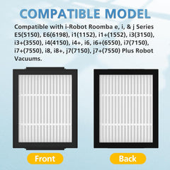 Filter Replacement for iRobot Roomba e, i and j Series i7 i7+/plus i3 i3+ E5 E6 E7 i4 i6 i6+ i8 i8+ Robot Vacuum Cleaners parts, 9 Pack High Efficiency 4639161 Filters