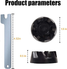 2 pieces of couplings 9704230, compatible with Kitchenaid KSB52/KSB5/5KSB52/5KSB5, loose parts removal tool