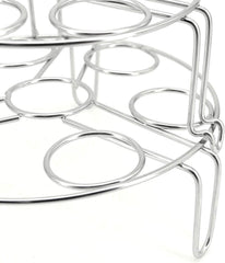 Stainless Steel Stackable Egg Steamer Rack for Instant Pot 5/6/8 Qt, 304 Food-Grade Cooking & Cooling Trivet, 2-Pack Kitchen Accessories