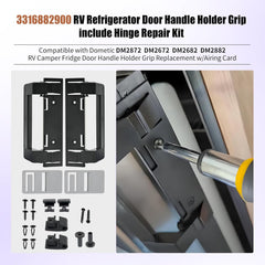 3316882900 RV Refrigerator Door Handle Replacement,Fridge Compatible with Dometic Camper Refrigerator,Fit for DM2872 DM2672 DM2682 DM2882 -