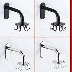 Kitchen Utensil Holder 360 Rotating Storage Hook, 8 Under Cabinet Hooks Kitchen Utensil