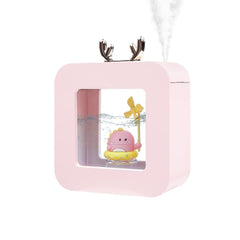 400ml Cool Mist Humidifier for Bedroom, Night Light Essential Oil Diffuser